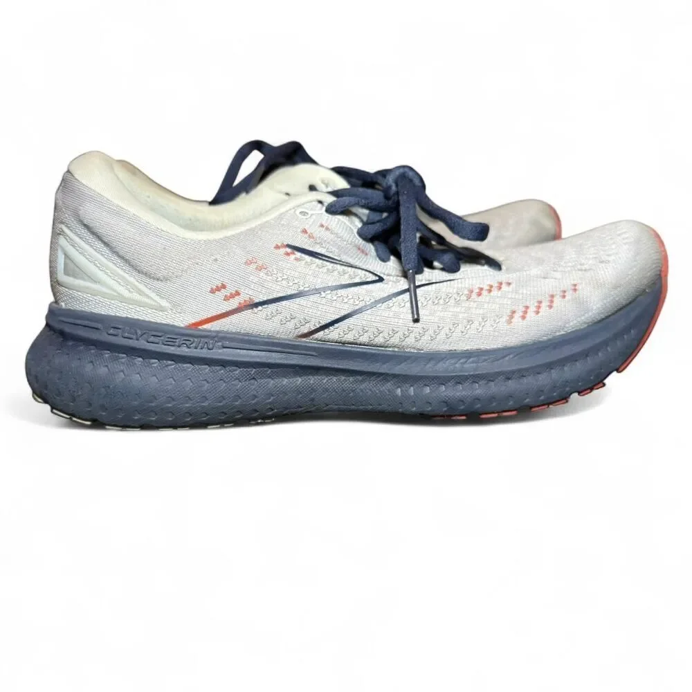 Brooks Men’s Glycerin 19 Gray neutral running athletic shoes Size 8.5